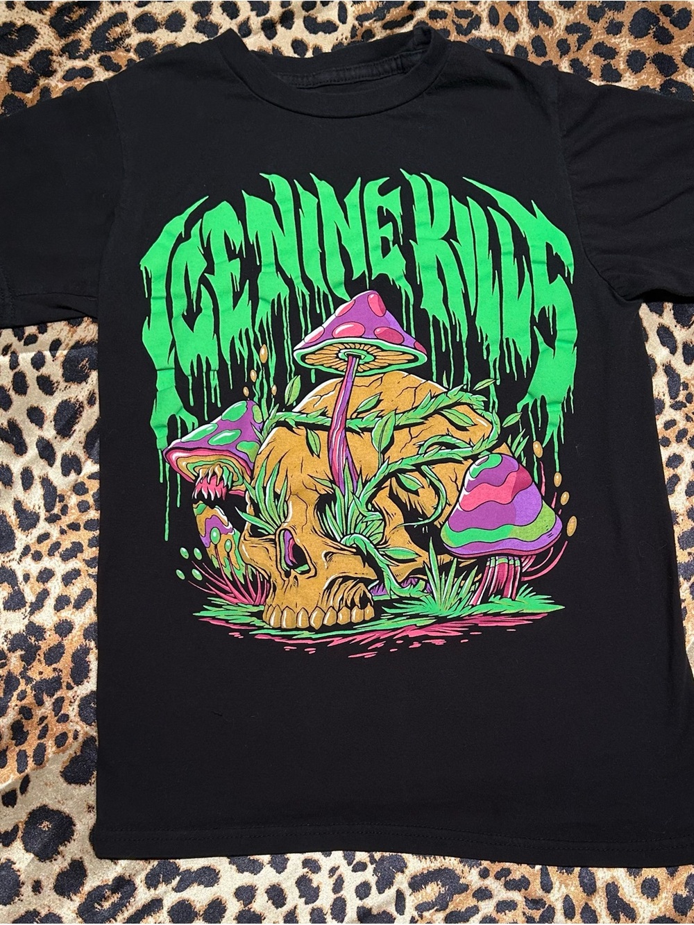 Ice Nine Kills Short-Sleeve Skull & Mushroom Graphic T-Shirt 